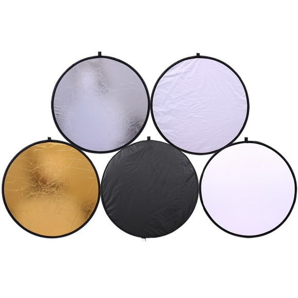 32-Inch 80CM Portable 5 in 1 Photography Collapsible Multi-Disc Reflectors Foldable Round Multi Disc Light Reflector for Studio Photography Situation
