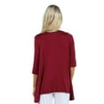 thumbnail image 5 of 24/7 Apparel Women's 3/4-Sleeve Open Shrug, 5 of 13