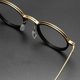 thumbnail image 3 of Men Women Portable Durable Office Anti-Blue Light Glasses Metal Frame Computer Goggles Round Eyeglasses, 3 of 5