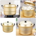 thumbnail image 3 of HONMEET Household Soup Pot Deep Steamer Pot Golden 1Pack for Cooking, 3 of 8