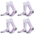 thumbnail image 1 of 2 Uds Calcetines Esquí Gruesos Cálidos Invierno Medias para Exteriores (mujeres Rosa Blanco), 1 of 2