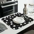 thumbnail image 3 of Spooky Halloween Ghosts Pattern Dish Drying Mat for Kitchen 1 Pack, Ultra Absorbent Microfiber Dishes Drainer Mats,16x18in(41x46cm), 3 of 6