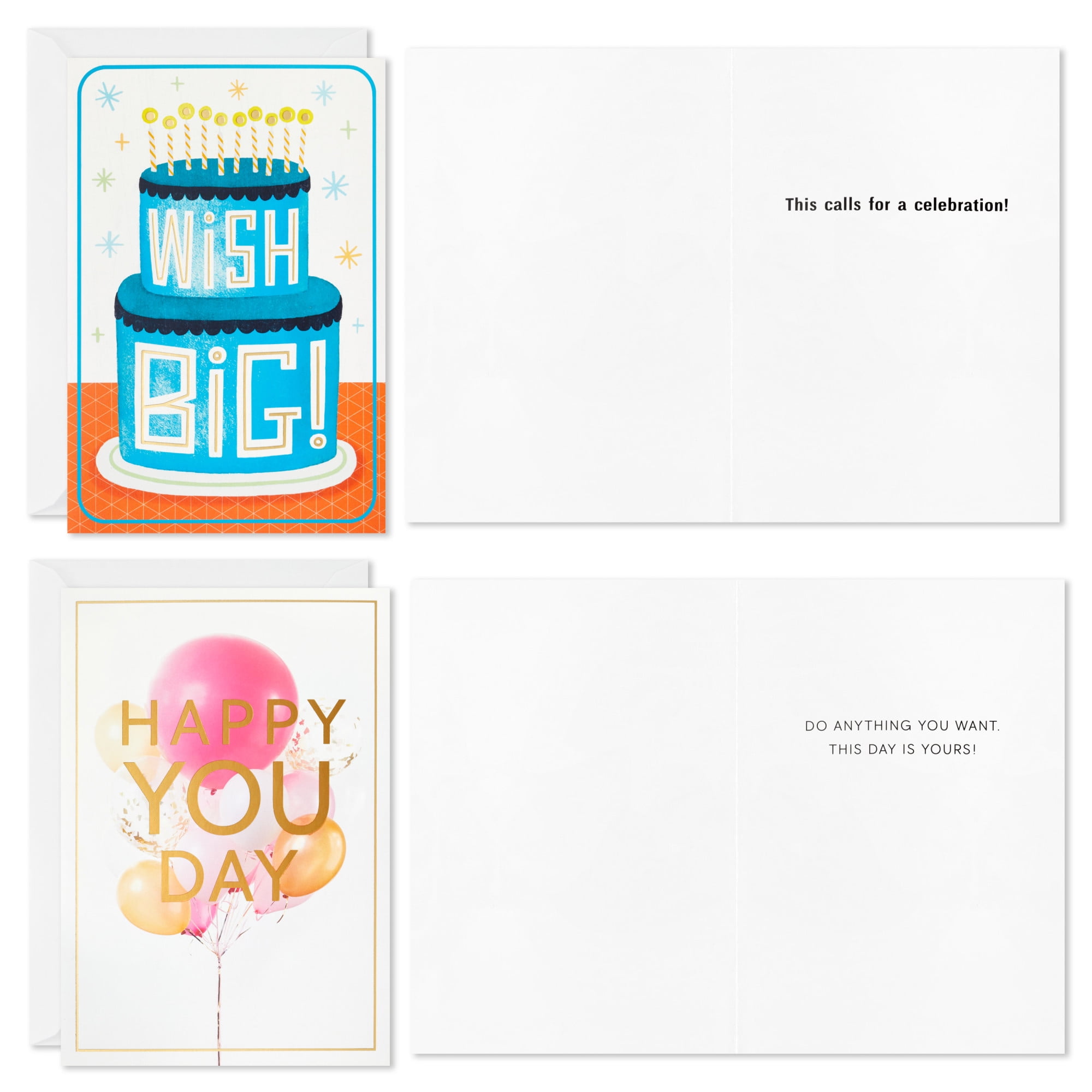 Hallmark Assorted Multi-Occasion Cards (Upbeat and Inspiring), Pack of 12
