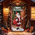 thumbnail image 2 of Miwamany Christmas Door Tapestry, Xmas Front Door Hanging Curtain, Soft Cloth Wall Decor for Bedroom Living Room, Winter Holiday Xmas Party Indoor Home Decoration Gift, 2 of 9