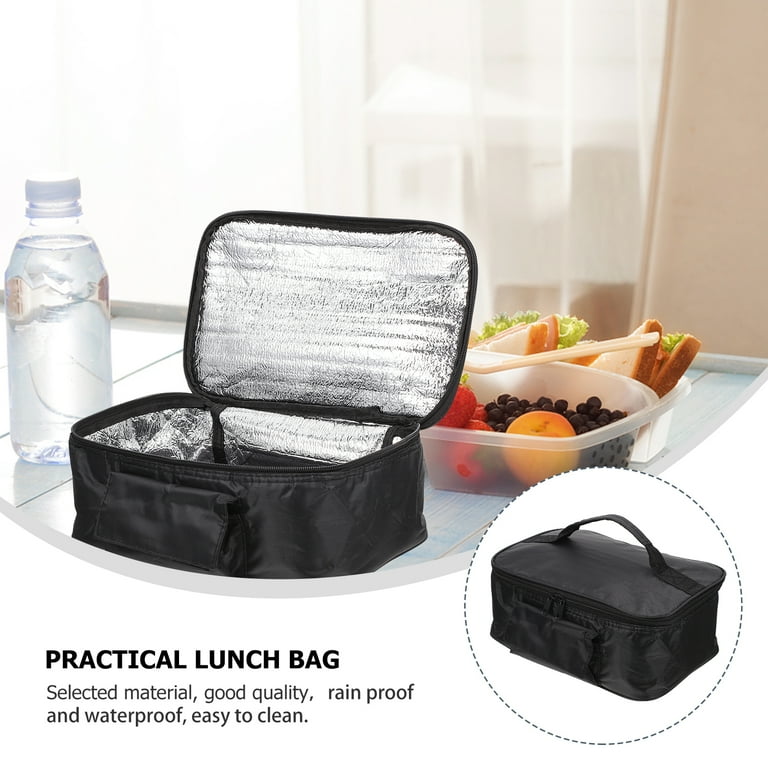 Portable Food Warmer with 12V Vehicle Plug Electric Lunch Box for Reheating  Meals in Vehicles and Trucks (Black)