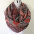 thumbnail image 3 of Nueva bufanda infinita con estampado floral de moda, bufanda con lazo de hojas, bufandas de mujer de gran oferta, pañuelo con flores, bufanda larga para mujer, 3 of 5