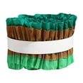 thumbnail image 1 of 2 rollos de papel arrugado para decoración de regalo, 7 cm x 3 m, para colgar en la corona de cumpleaños. marrón verde, 1 of 9