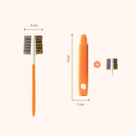 

5 Inch 1pcs Wire Brush Set With Plastic Handle Dirt & Paint Scrubbing With Deep Cleaning(Orange)