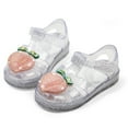 thumbnail image 2 of Gubotare Toddler Dress Shoes Girls Sandles Shoes Girls Sandals Jelly Mary Jane Dance Party Shoes for Kids Toddler Toddler Slip On Size 9 (White,Toddler 9), 2 of 5