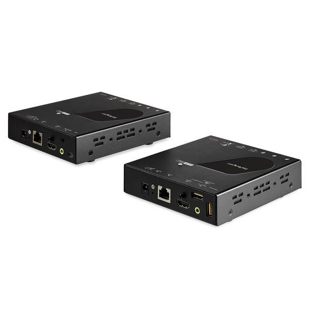 Startech HDMI KVM Extender over IP Network - 4K 30Hz HDMI and USB over IP LAN or Cat5e/Cat6 Ethernet (100m/330ft) - Remote KVM Console - HDMI KVM Extender over IP transmitter & receiver kit remotel...