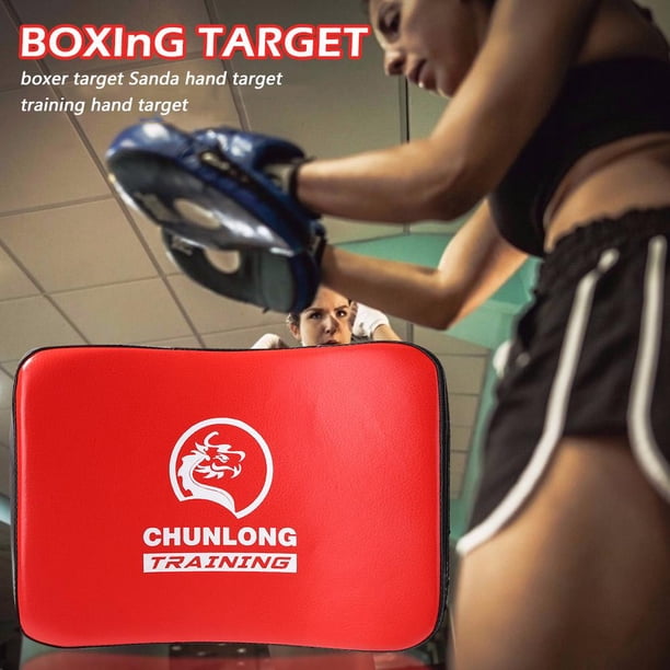 Blanco De Pie De Boxeo Blanco De Pie De Boxeo Fitness Taekwondo Boxeo Muay Thai Foot Target Espesar Training Kicking Pad (Rojo)