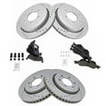 thumbnail image 2 of TRQ Front and Rear Performance Brake Pad & Rotor Kit Brake Pads Brake Rotors Set Ceramic Vented Premium G-Coated Fits Select 2007-2009 Ford Expedition Lincoln Navigator, 2 of 6