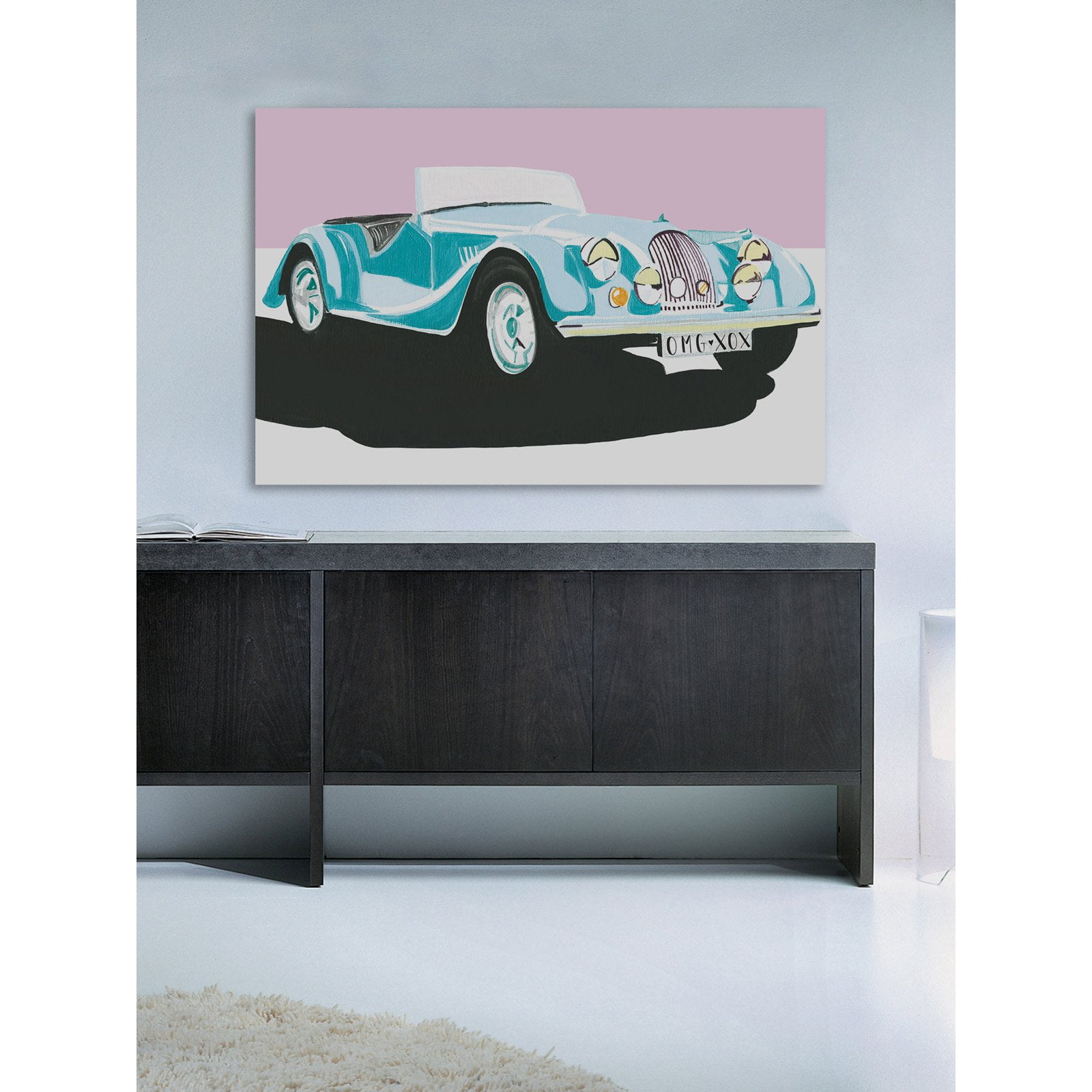 Marmont Hill "Dream Car" by Molly Rosner Painting Print on Wrapped Canvas