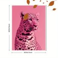 thumbnail image 3 of Qisvanset Pink Leopard Print Canvas Wall Art 15.75x11.81 Inches, 3 of 8