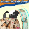 thumbnail image 5 of German Shepherd and Flowers 17" School Backpacks for Teens,Waterproof Oxford Fabric,S-Shape Padded Straps for School,Travel,Hiking,Camping, 5 of 6