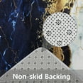 thumbnail image 6 of 4 Pcs  Blue Marble [Bathroom] Sets with Modern Shower] [Curtain] and [Rug]s and Accessories,  Blue Gold for [Bathroom] Décor, 6 of 14