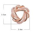 thumbnail image 3 of LYMAYTER Anneau Rond Foulard Élégante de Luxe Clip Anneau - Rond Strass Brillant Incrusté, Porte-Vêtements, 3 of 6