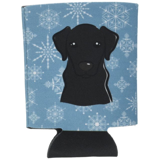 ""Caroline'S Treasures Copo De Nieve Labrador Negro Lata/Abrazabotellas Multicolor""