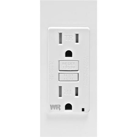 Leviton Smartlockpro Weather & Tamper-Resistant Duplex Gfci Receptacle With Led, White, Nema 5-15R, 125 Volts, 15 Amps