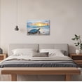 thumbnail image 4 of ZHONGYUTONG Sea Turtle Canvas Wall Art Turtle Bathroom Wall Decor Coastal Beach Pictures Ocean Animal Artwork Lighthouse Painting for Home Decor Framed (12.00" x 18.00"), 4 of 5