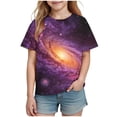 thumbnail image 7 of CYRBOKO Girls Graphic Tees, Comfy Crewneck Short Sleeve Casual Summer T-shirts Multicolor Size 7-8 T, 7 of 7