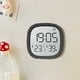 thumbnail image 5 of Fiudx Reloj Despertador Digital Lcd, Visualización Clara de Hora y Fecha, Detección Precisa de Temperatura y Humedad, Succión Magnética y Montaje En Pared, Elegante Decoración para El Hogar y La Ofic, 5 of 6
