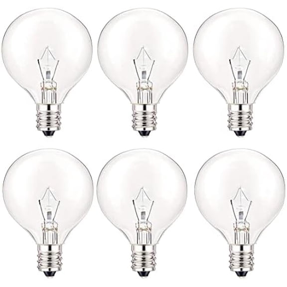 40 Watt Light Bulbs E12 Candelabra Base 120Volt Round Light Bulb for Chandelier Table Lamp Wall Sconces Candle Lamp Wax Melter (Soft Warm White)$$Tools