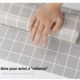 thumbnail image 3 of Reposabrazos a cuadros para Nails Tech, soporte para reposamanos, soporte profesional para salón de uñas y mesa de manicura (gris), 3 of 5