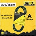 thumbnail image 2 of HERO® 1/2 inch x 81 inch Aramid Kevlar Lawn Mower Belt Replacement For Reference A79 4L810, 2 of 2