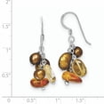thumbnail image 2 of Primal Silver Sterling Silver Amber/Citrine and Copper Freshwater Cultured Pearl Earrings, 2 of 4