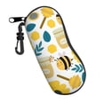 thumbnail image 2 of ZICANCN Sunglasses Soft Case, Cartoon Bees Honey Animals Neoprene Zipper Eyeglass Case for Men Women, 2 of 9