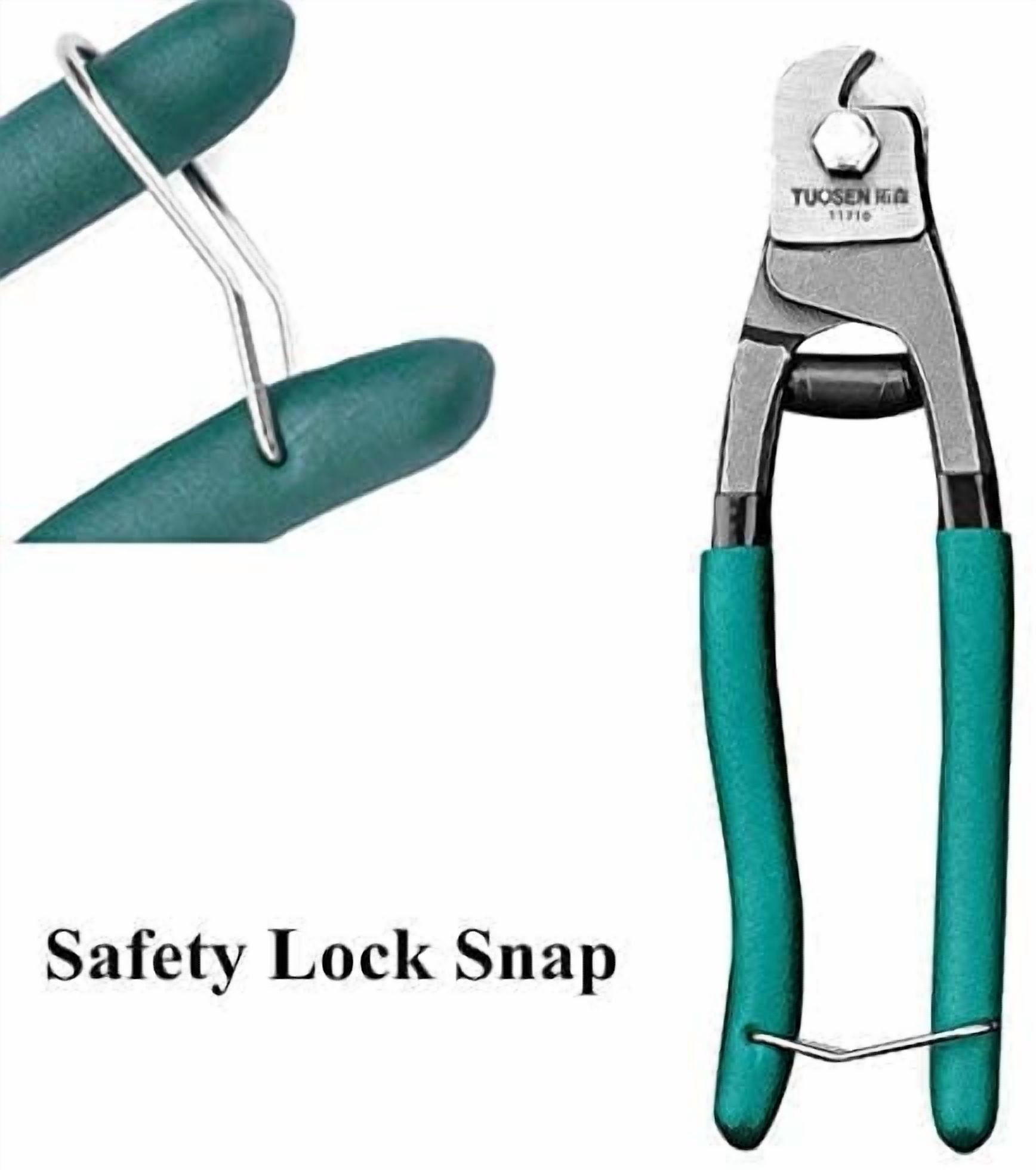 ABCISI 8 Inch Steel Wire Rope Cutter, Inner Outer Bicycle Brake Shift Cable Cutting Pliers, Heavy Duty Multifunction Pincers Tool for Soft Hard Cable Decking,Railing,DIY Projects,Clothes line,Winches