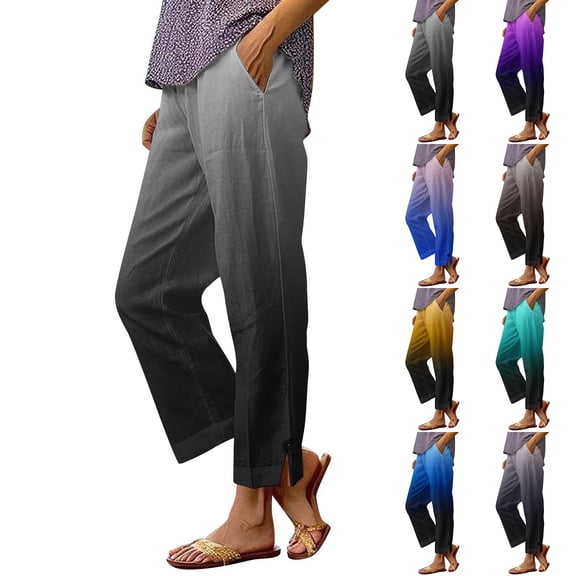 BXINGOHAI Womens Yoga Sweatpants Wide Leg High Waisted Lounge Pajamas Pants Comfy Workout Loose Pants with Pockets Pink L