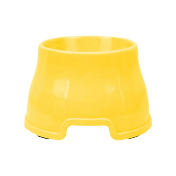 Novazen Spaniel Bowls for Dogs Long Ears – Long Eared Dog Bowl, No-Spill Food & Water Bowls for Cocker Spaniels, Beagles, & Long-Eared Breeds, Non-Slip Design, Easy to Clean (Yellow)