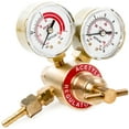 thumbnail image 1 of Biltek Dual Gauge Acetylene Solid Brass Regulator for Welding Victor Gas Torch Cutting - CGA200 Rear Mount Fitting, 1 of 6