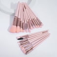 thumbnail image 2 of XBMego 20PCS Makeup Brush Cushion Puff Set Pink Kabuki Foundation Powder Concealer Eyeshadow Eyebrow Brushes Mini Triangle Puff (Pink), 2 of 6