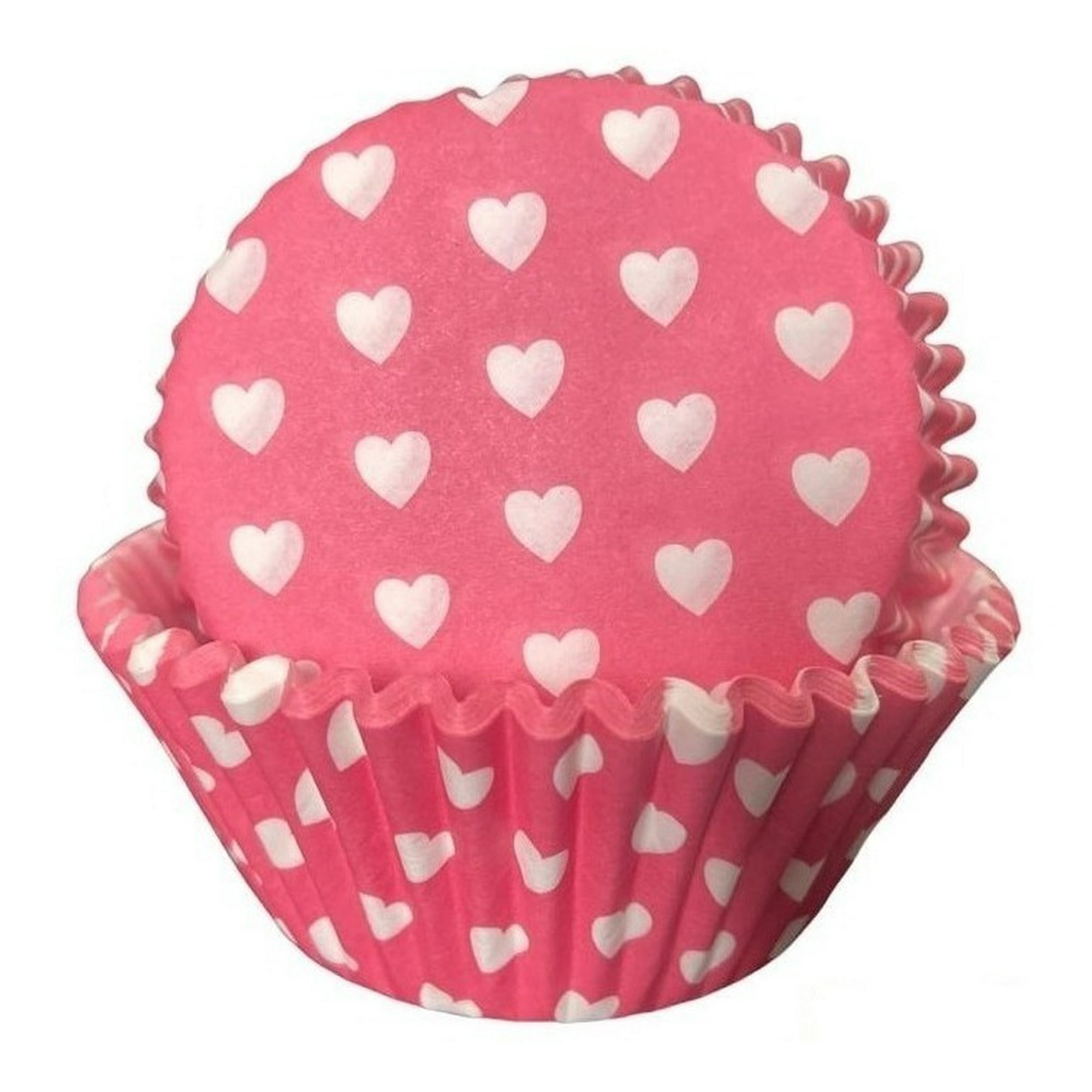 Pack 100 Capsula Para Hornear Capsula De Cupcake Corazon 7,5