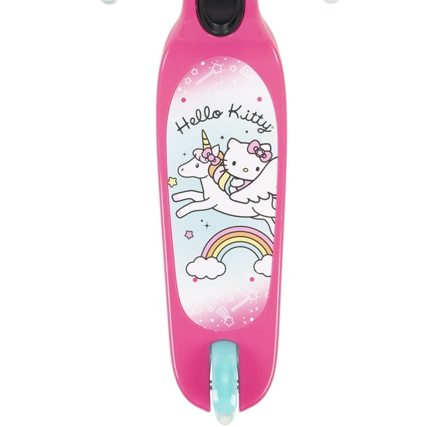 Hello Kitty 3-Wheel Pink Kick Scooter for Indoor Playgrounds