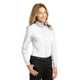 thumbnail image 4 of Port Authority Ladies Long Sleeve Easy Care Shirt-6XL (White/ Light Stone), 4 of 6
