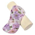 thumbnail image 2 of Cylindrical Pillow Decorative Neck Roll Pillow with Removable Washable Cover Roll Pillow for Knee Leg Neck Lavender and Pink Flowers, 2 of 7