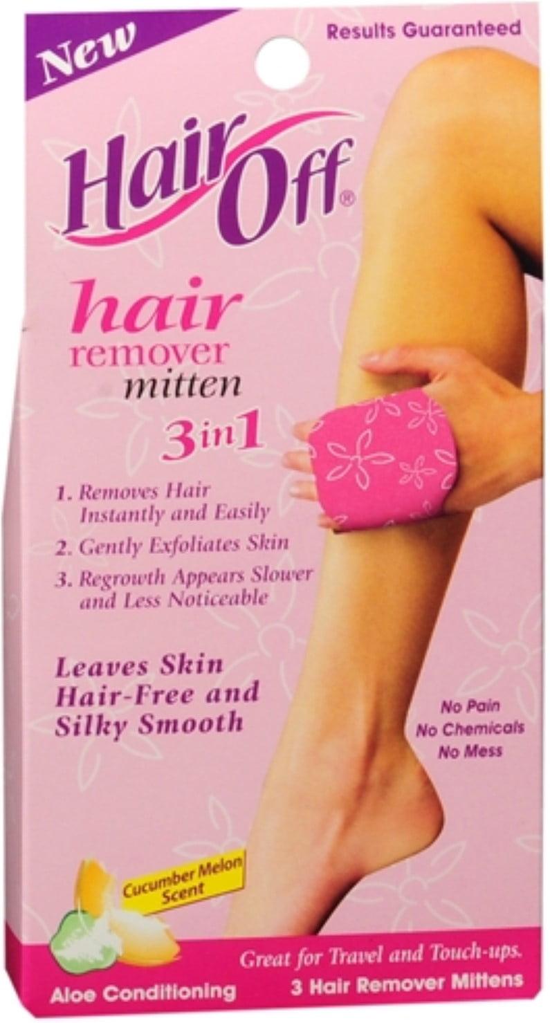 Hair Off Hair Removal Mitten, 3 Ct