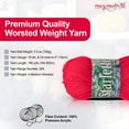 thumbnail image 2 of Mary Maxim Starlette Knitting and Crochet Yarn, Acrylic Yarn Worsted Weight Yarn, Cardinal, 2 of 6