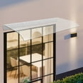 thumbnail image 6 of Miumaeov Awning Canopy Porch Door Awning UV Rain Snow Protection for Front Door/Porch Patio Roof Rain Shelter Thicken Clear Cover Maintenance Patio Awning Polycarbonate Sheet No Brackets, 6 of 12