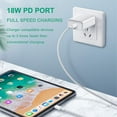 thumbnail image 2 of USB-C Power Adapter, 18W PD Wall Charger 3A Fast Charging Block Rapid Cube Quick Outlet Compatible with iPhone 11 Pro Xs Max XR iPad Pro Pixel Samsung Galaxy S10 S9 S8 Note 9 8, 2 of 6