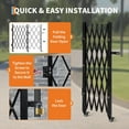 thumbnail image 3 of Danolapsi 6FT Expandable Safety Barricade,Retractable Fence for Driveway,124cm Height 4 Carbon Steel Retractable Folding Barrier for Driveway, Pool, Garage, Industrial Use, 3 of 7