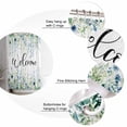 thumbnail image 5 of Shower Curtain, Country Watercolor Wild Flower Waterproof Shower Curtain Set with Hooks for Bathroom Showers,Stalls and Bathtubs,36x72In Blue Green Floral Herb, 5 of 9