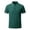 Dark Green, variant on Men's Contrast Trim Polo Shirt Casual Short Sleeve Tipped Collar Tee with Striped Cuffs Button Placket Lightweight Breathable Solid Color Summer Everyday Wear Tops White 2XL