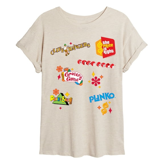 Price is Right - Game Logos - Womens Oversized Graphic T-shirt