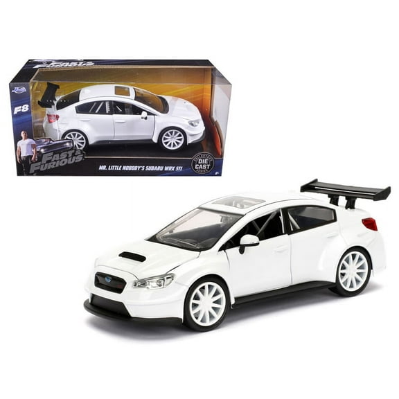 Mr. Little Nobody's Subaru WRX STI White "Fast & Furious F8: The Fate of the Furious" Movie 1/24 Diecast Model Car by Jada