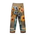 thumbnail image 3 of Lsque Charming Daisy Bouquet Art Print Men's Pajama Pants, Lounge Pant - Comfortable Home Wear,Elastic Waistband, Stylish Design-Medium, 3 of 9